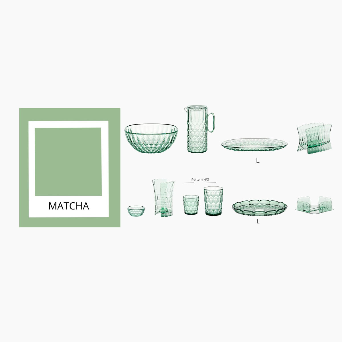 Vanity Acrylic Pitcher with Lid | Matcha Green