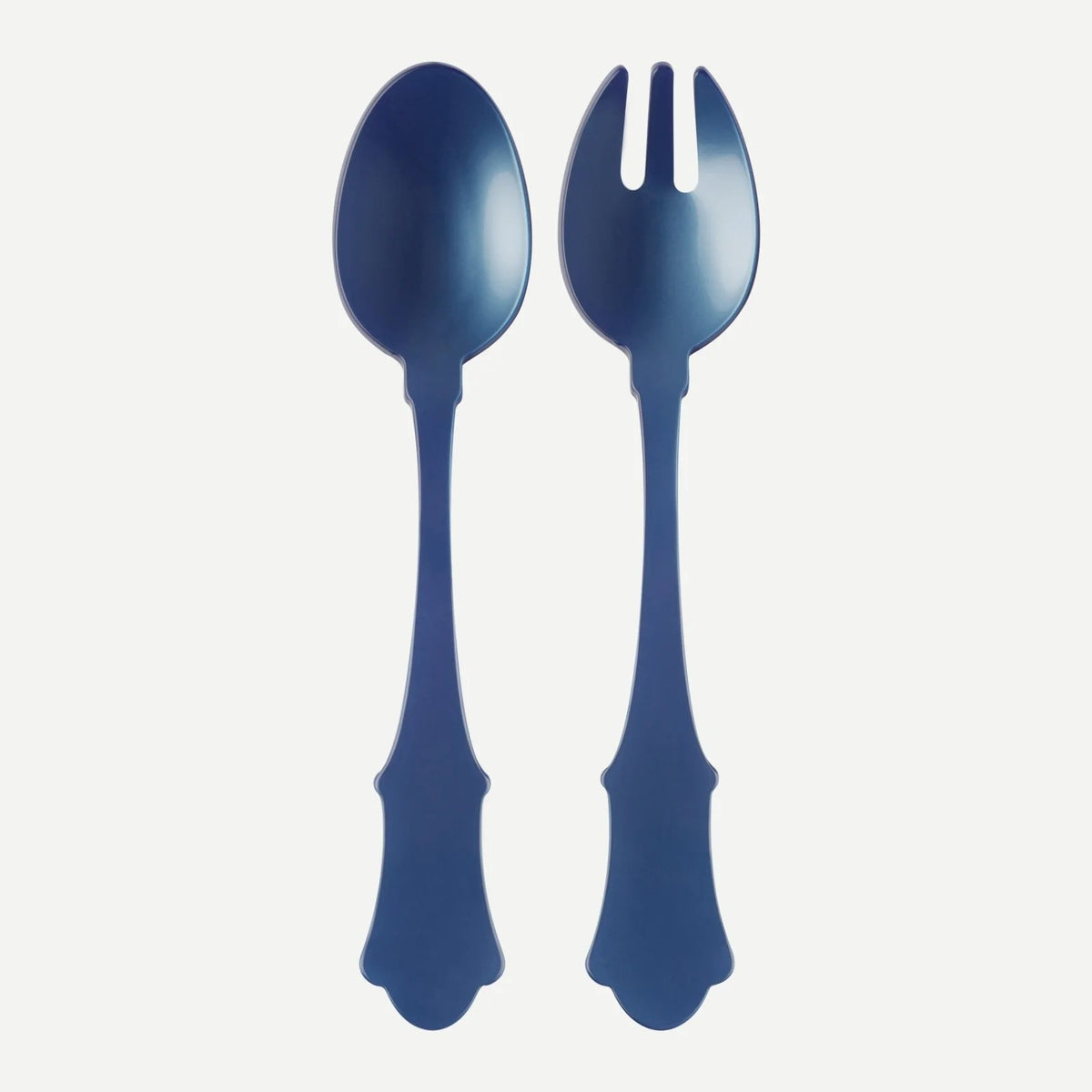 Honorine Salad Server Set Acrylic Sabre Steel Blue