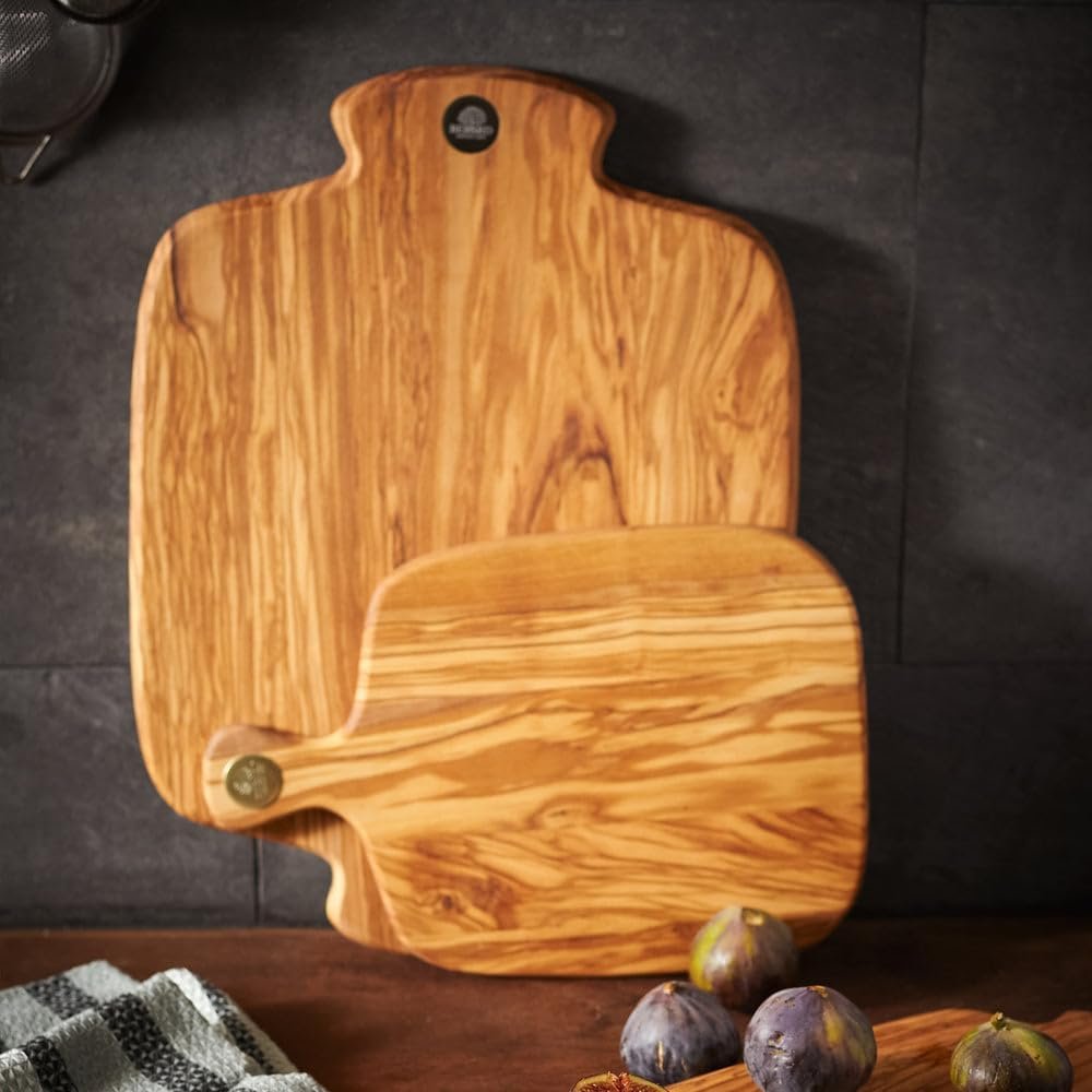 Berard Rancine Olivewood Handle Serving & Cutting Board | 15.7" x 11.8"