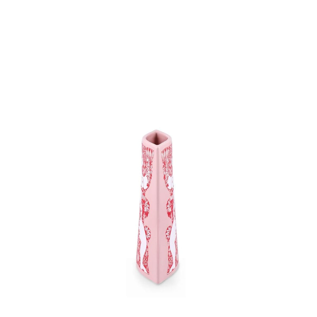 Bjorn Wiinblad Nina Vase, Pink and Red, 6.5" H