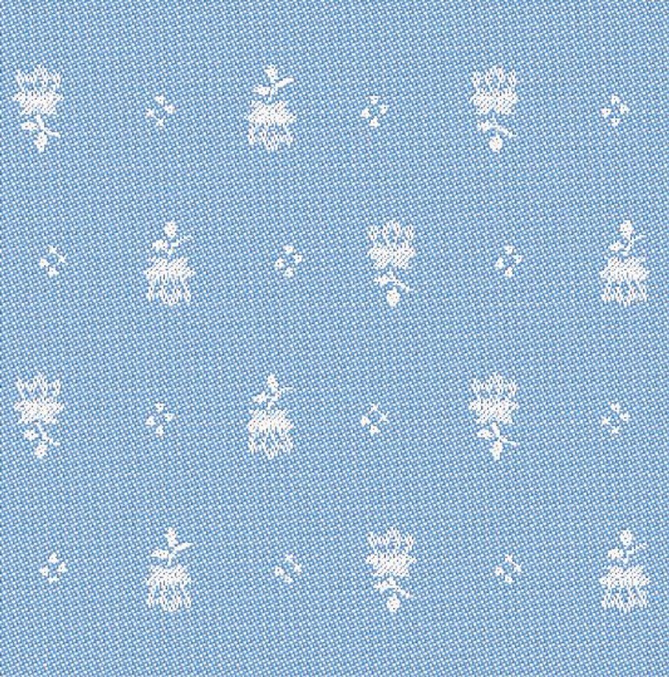 Jacquard Blue Rectangular Provencal Tablecloth | 63" x 138" | Easy Care Luxury French Linen