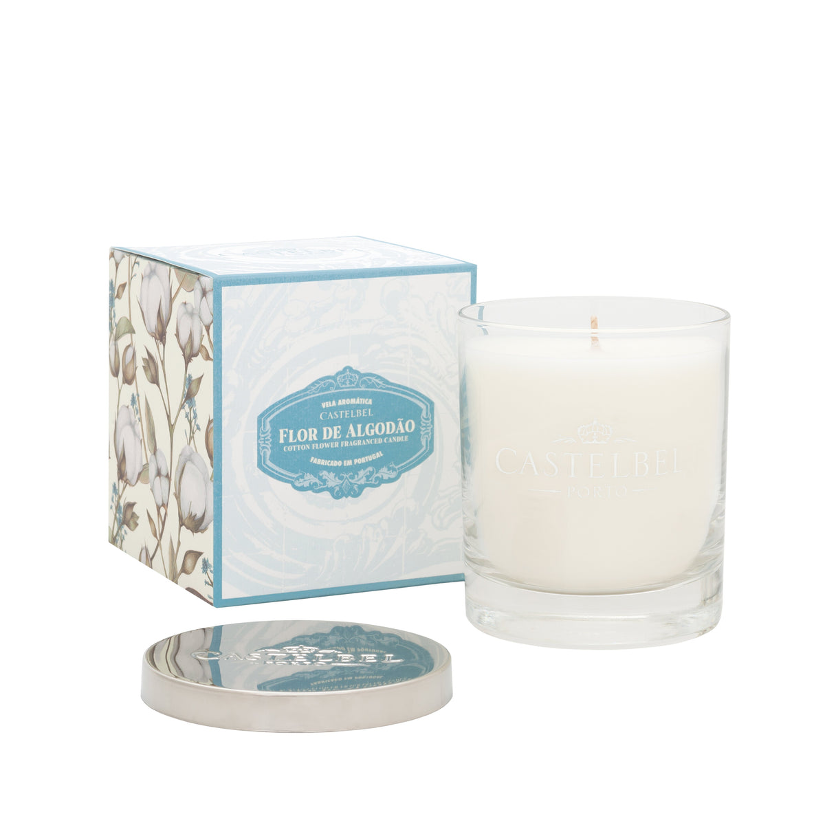 Castelbel Cotton Flower Candle 210g Floral Fragrance