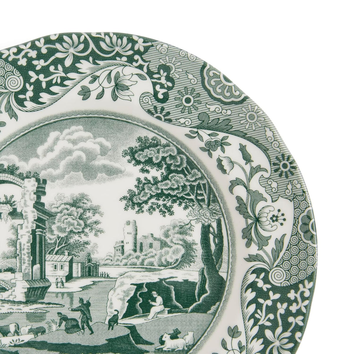 Spode Heritage Green Italian 7.25" Salad Plates, Set of 4