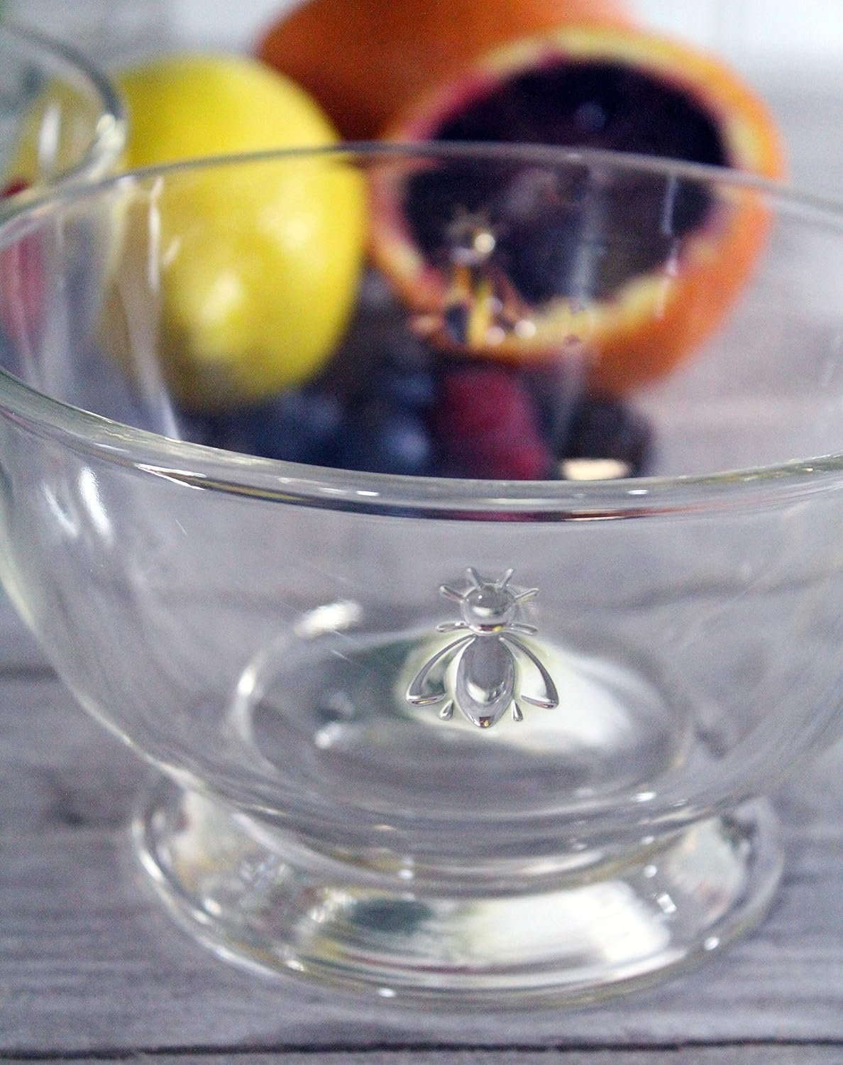 La Rochere Bee Small Bowls Set of 6, Nut, Dessert, Ice Cream Bowls – Dishwasher Safe Small Glass Bowls –Serving Bowls for Entertaining Everyday-Use