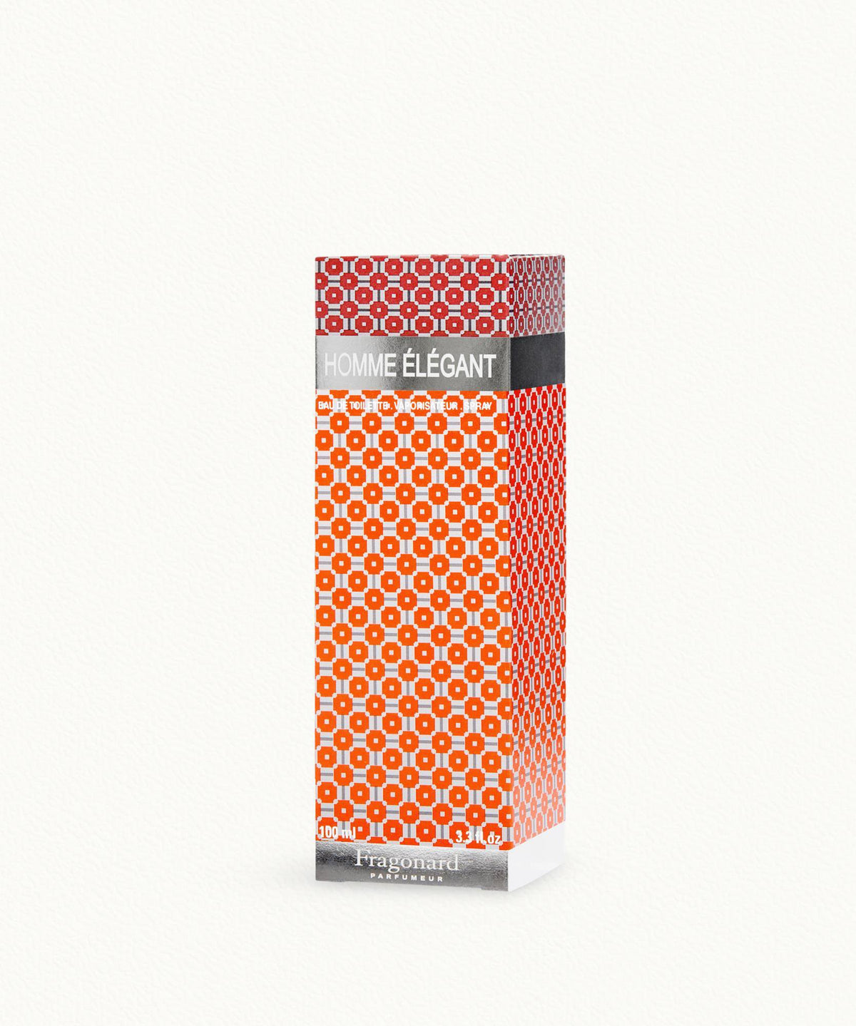 Fragonard Homme Elegant 100ml Eau de Toilette flat lay bergamot cardamom cedar vetiver