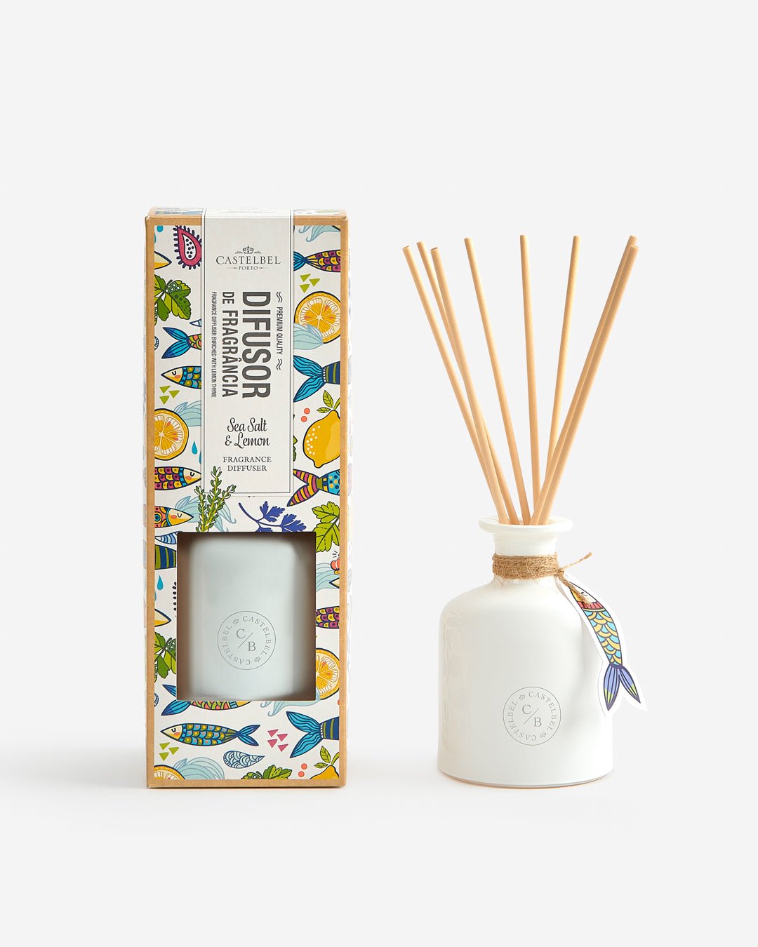 Castelbel Sardine Reed Diffuser | Sea Salt & Lemon | 250ml