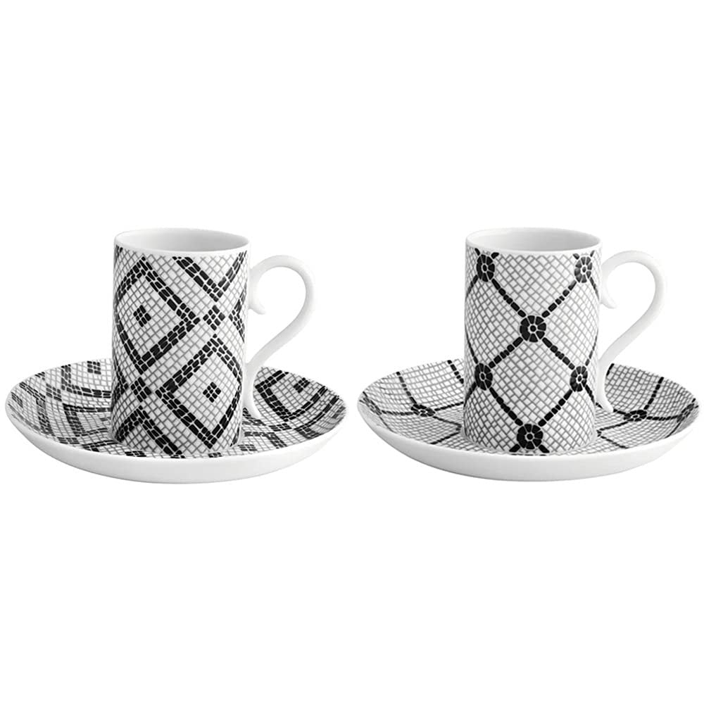 Calcada Portuguesa Coffee Cup and Saucer | Set of 4