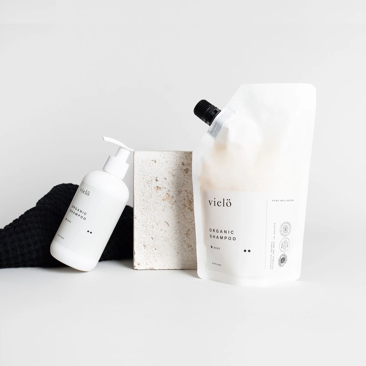 Vielö Hair Shampoo & Conditioner 99.8% Natural Ingredients with Natural Oils Organic Duo