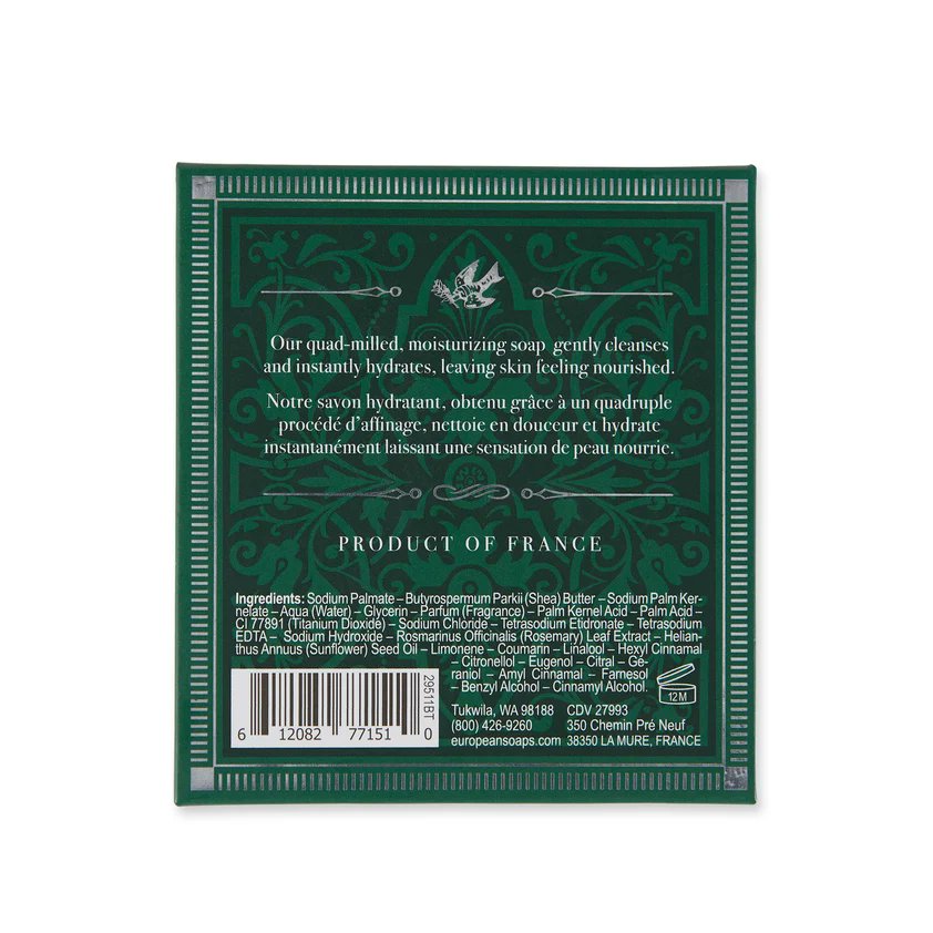 Pre de Provence Bergamot & Thyme Soap, artisanal Provençal soap