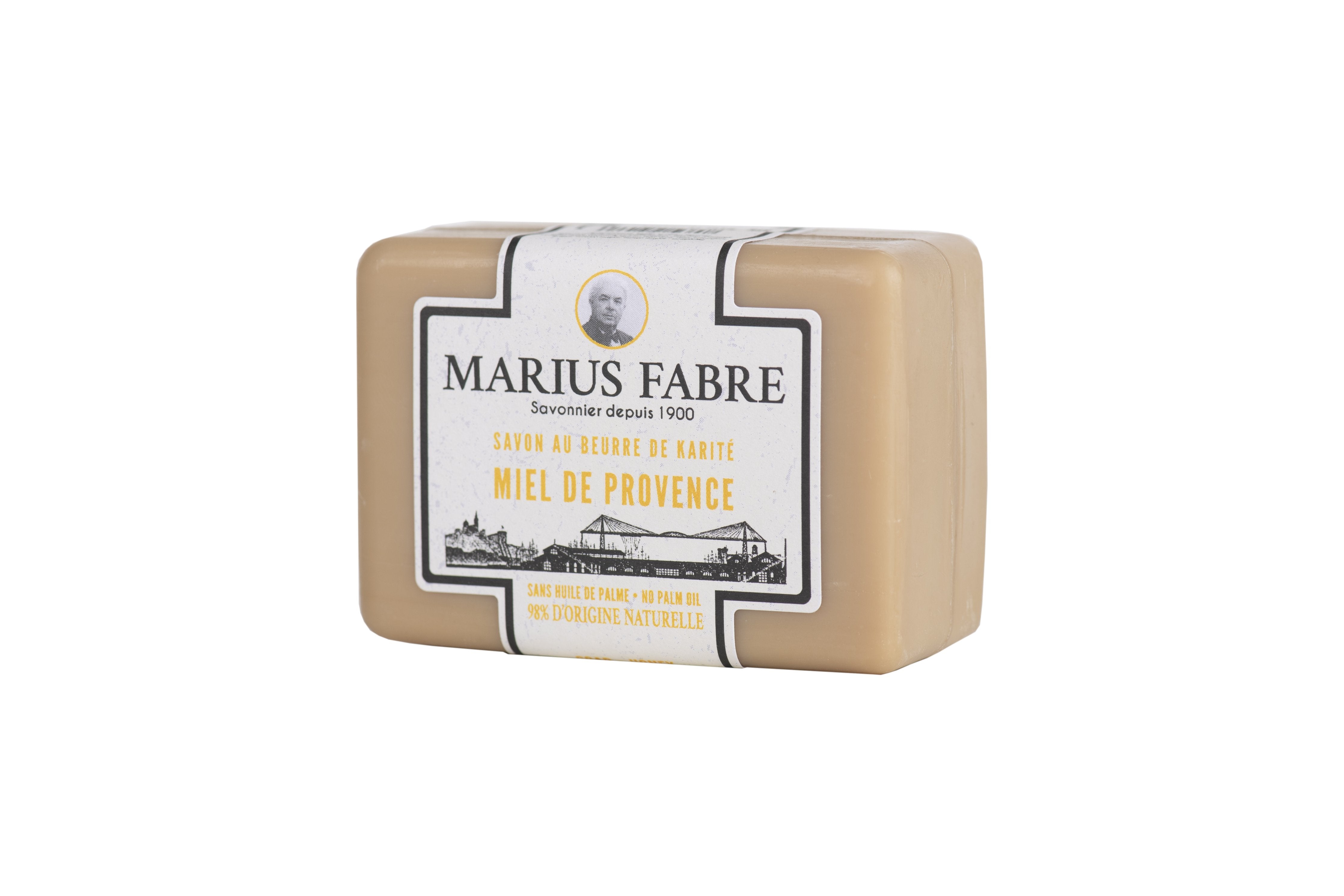 Marius Fabre Scented Soap Bar Set of 3 (3 x 100g ) No-Coloring Natural Ingredients, Certified Palm Oil Free, Honey