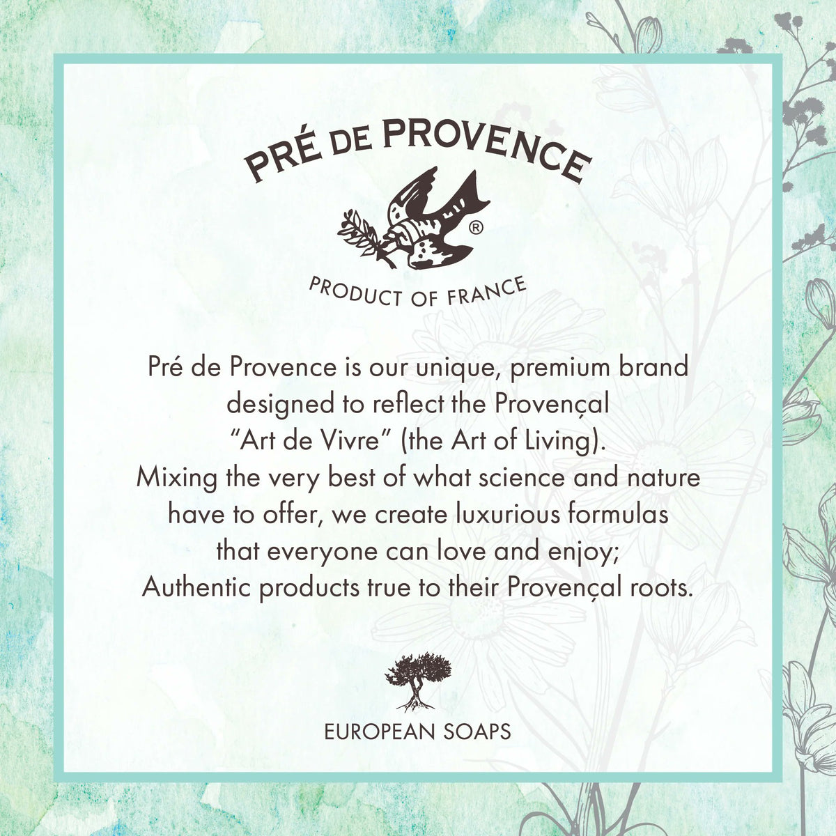 Pre de Provence Rose Petal Soap Bar Quad-Milled Shea Butter