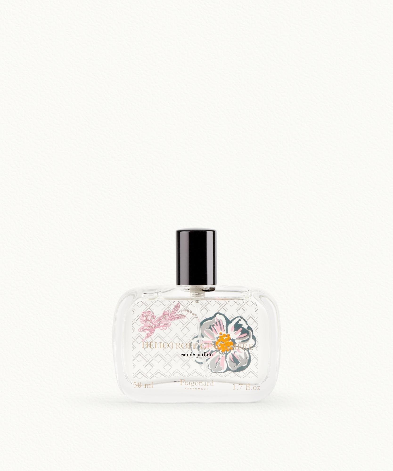 Fragonard Heliotrope Gingembre 50ml EDP bottle close-up Grasse France