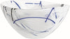 Kosta Boda Contrast Glass Bowl in White Multicolor | Small