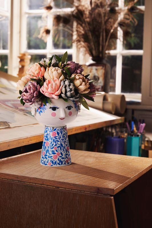 Bjørn Wiinblad Eva Art Vase with Romantic Botanical Design