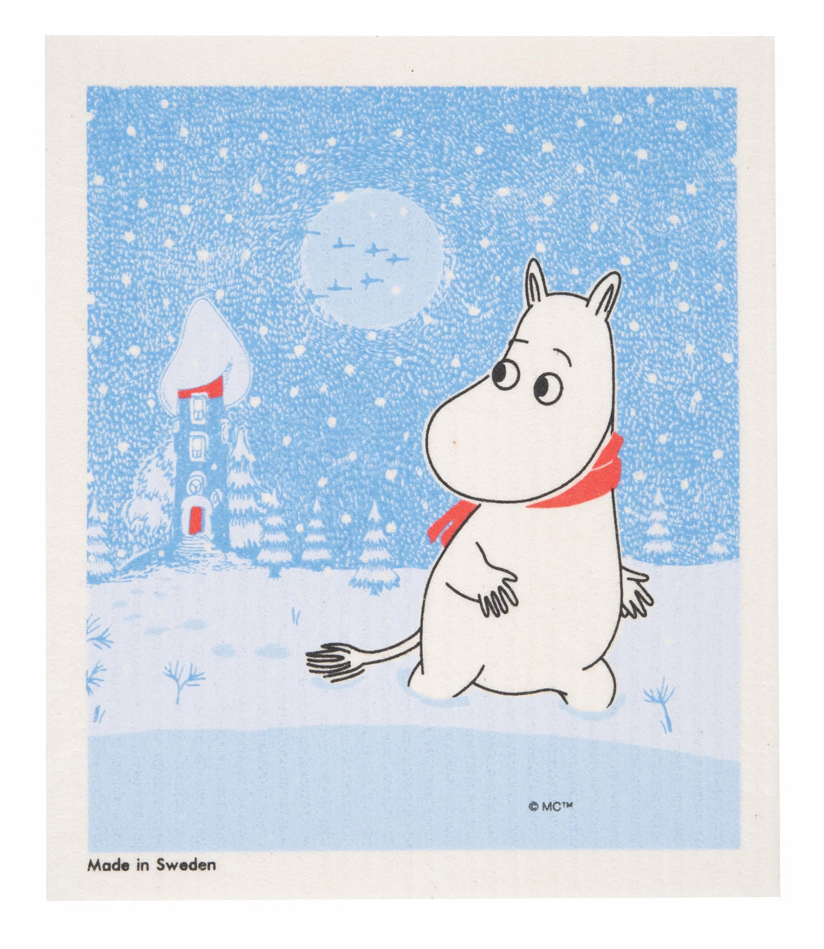 Scandinavian Moomin Swedish Dishcloth Set – Eco Reusable Cleaning Cloths