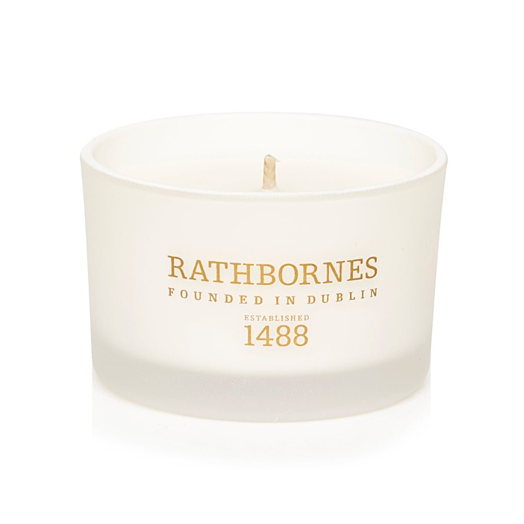 Irish heritage spicy scented candle by Rathbornes 1488