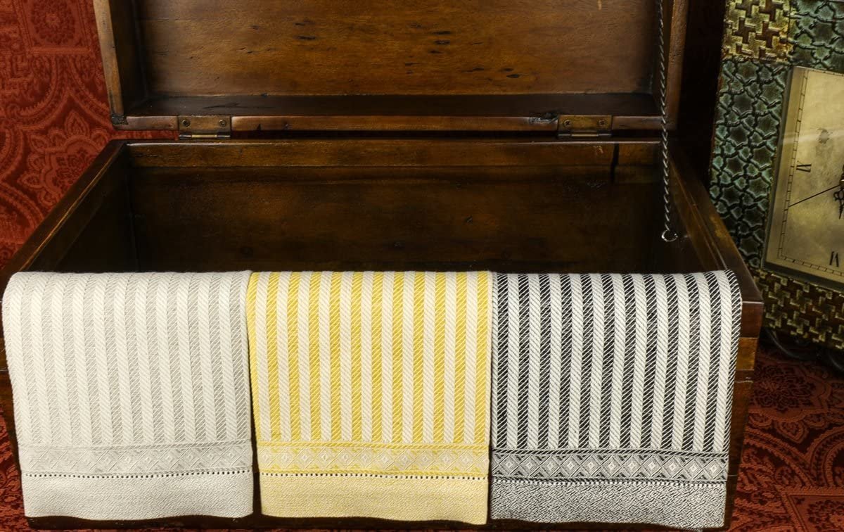 Tessitura Pardi IRIS Yellow Towel Linen Blend Italian
