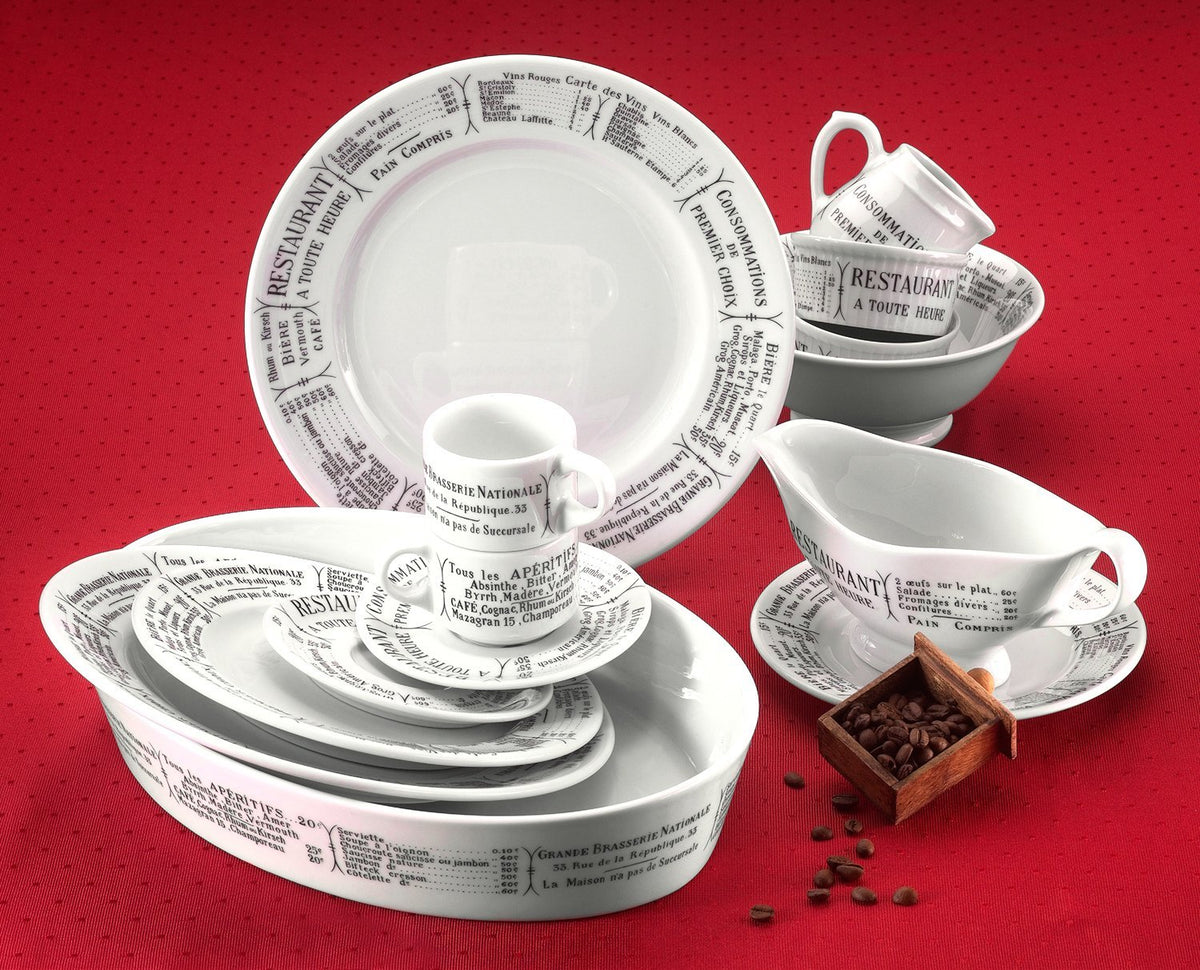 Pillivuyt Brasserie Plate, 9.5"