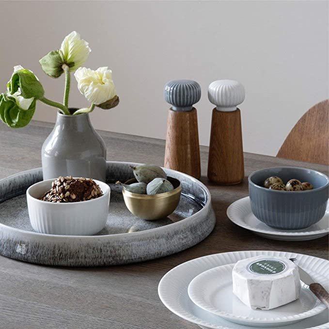 Kahler Hammershoi Salt and Pepper Grinder,  Denmark Designed by Hans-Christian Bauer