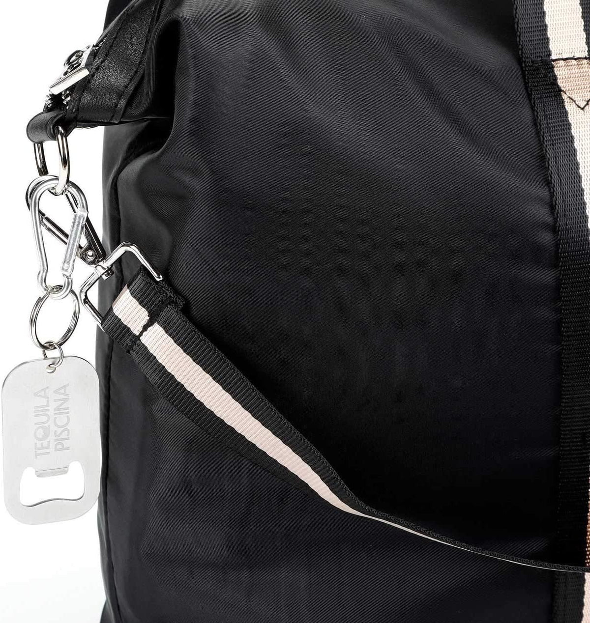 The Alpha Weekender – Water-Resistant Black Nylon Travel Bag (Overnight & Sports Tote)