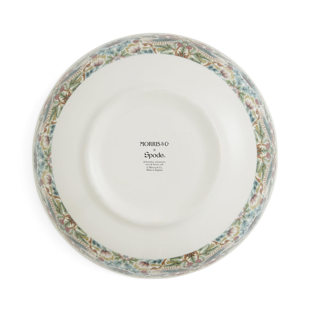 Spode Morris & Co 13" Bowl, Strawberry Thief/Standen