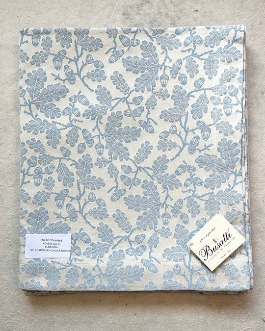 Italian Kitchen Dish Towel "Rovere Blue" (22"x26") Jacquard Woven 100% Cotton