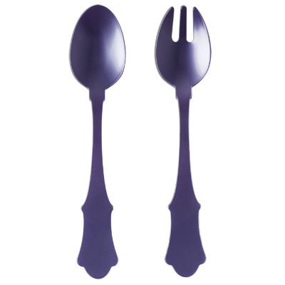 Sabre Paris Salad Server 2-Piece Set (Acrylic) "Honorine" Tableware Simple and Elegant Colorful Timelss Serving, Dishwasher Safe