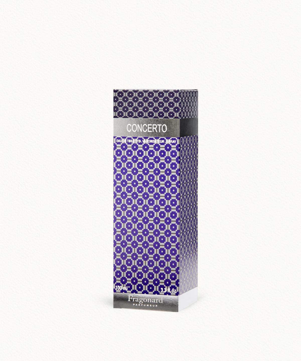 Fragonard Concerto 100ml Eau de Toilette flat lay bergamot jasmine tea sandalwood amber