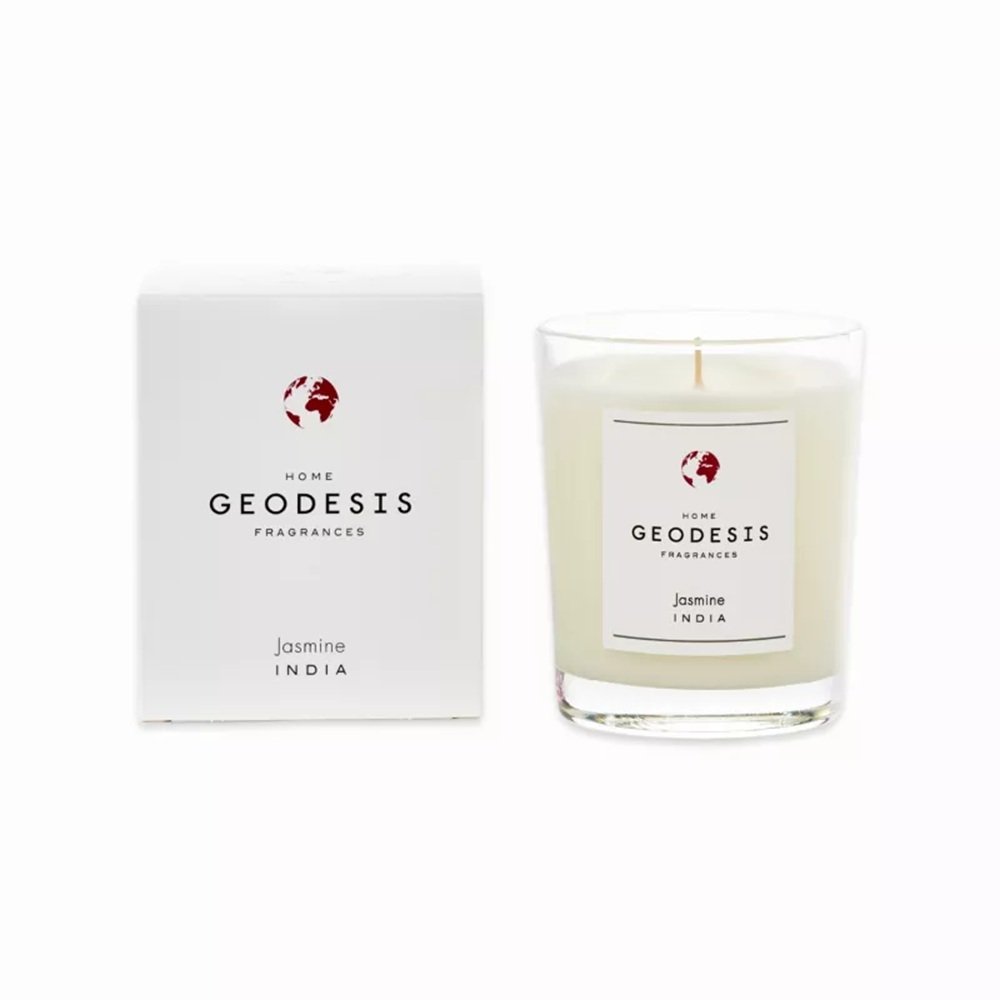 Geodesis Jasmine candle with warm, voluptuous floral scent – handcrafted in France