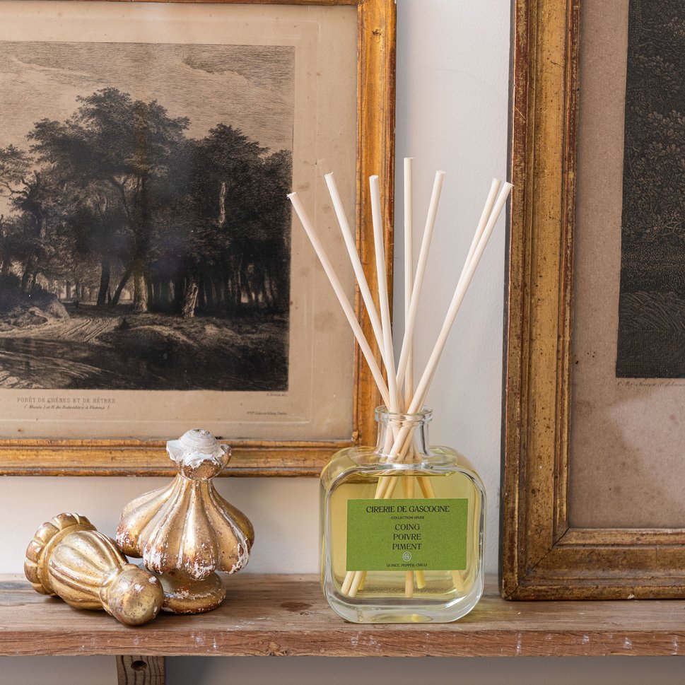 Cirerie de Gascogne Reed Diffuser, Quince Pepper Chili Blend Long Lasting Home Fragrance 200ml