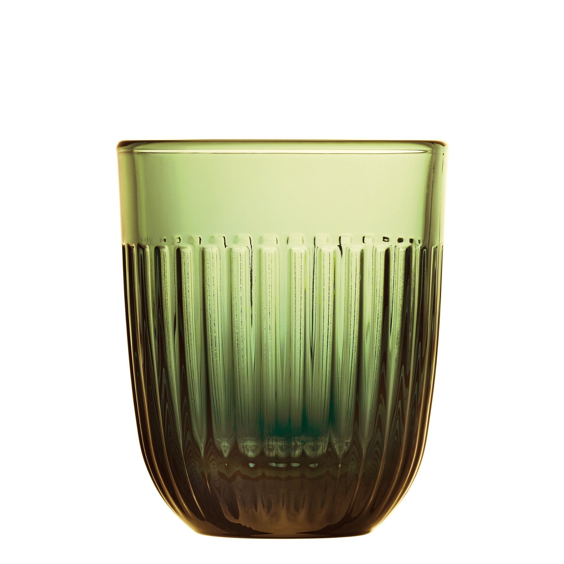 La Rochère Ouessant tumblers in olive green glass set of 6