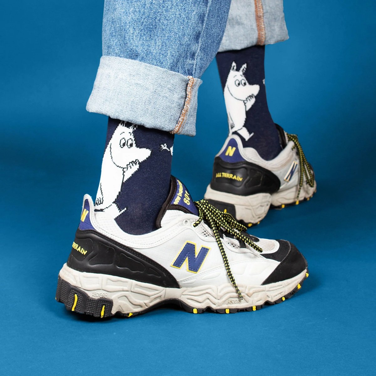 Moomin, Moomintroll Wondering Men Socks Unisex (US 9-13 / EU 40-45)