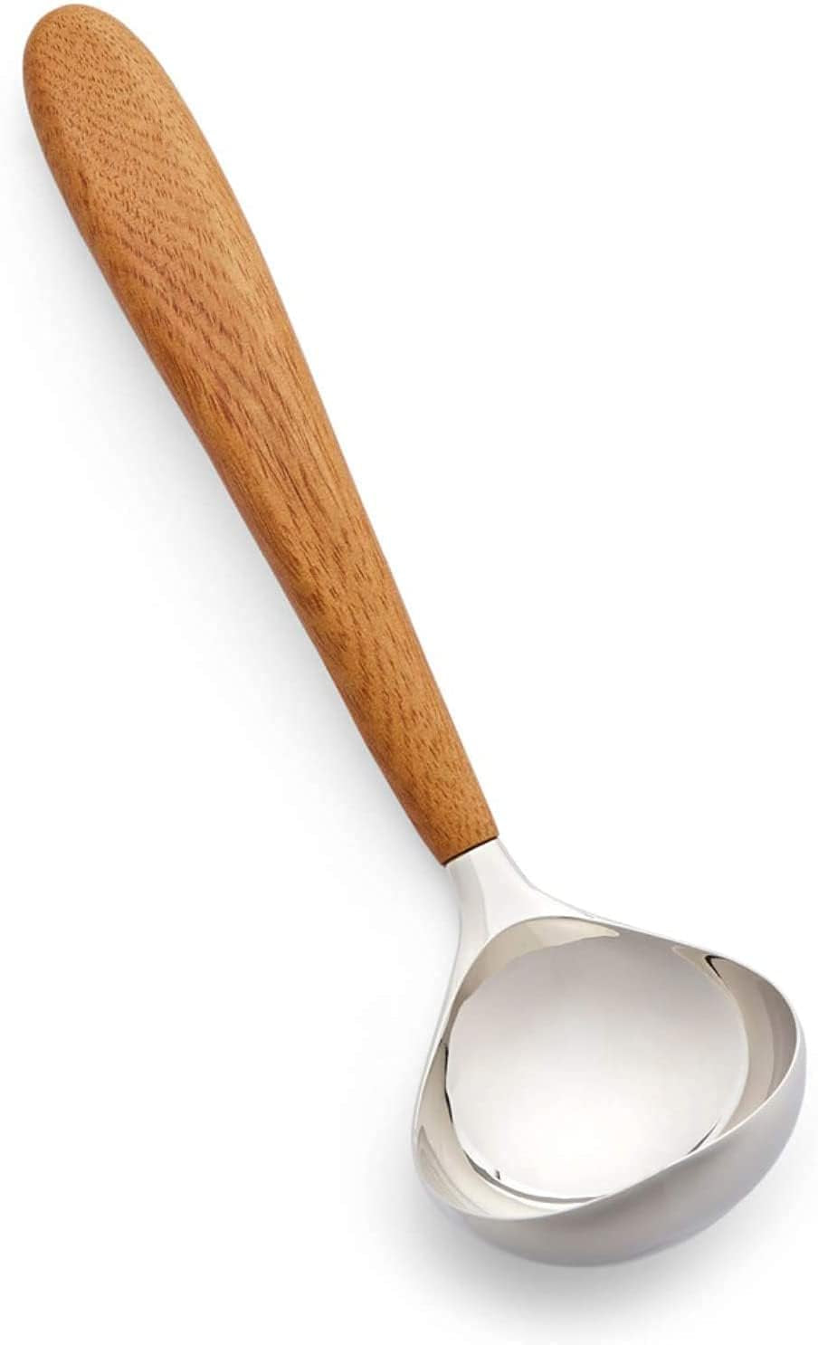 Nambé Curvo Ladle | Stainless Steel & Acacia Wood | 12.5"L