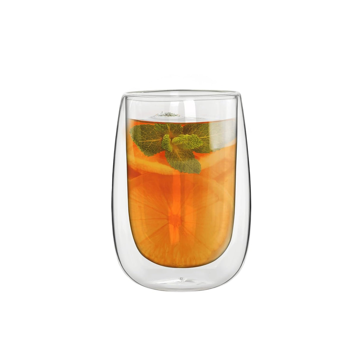 Bialetti Verona 15.2 oz double wall cup styled with iced drink