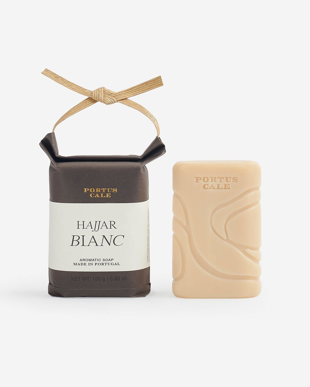 Portus Cale Hajjar Blanc, 180g Soap Woody and Oriental Fragrance Luxury Paper-Wrapped from Portugal