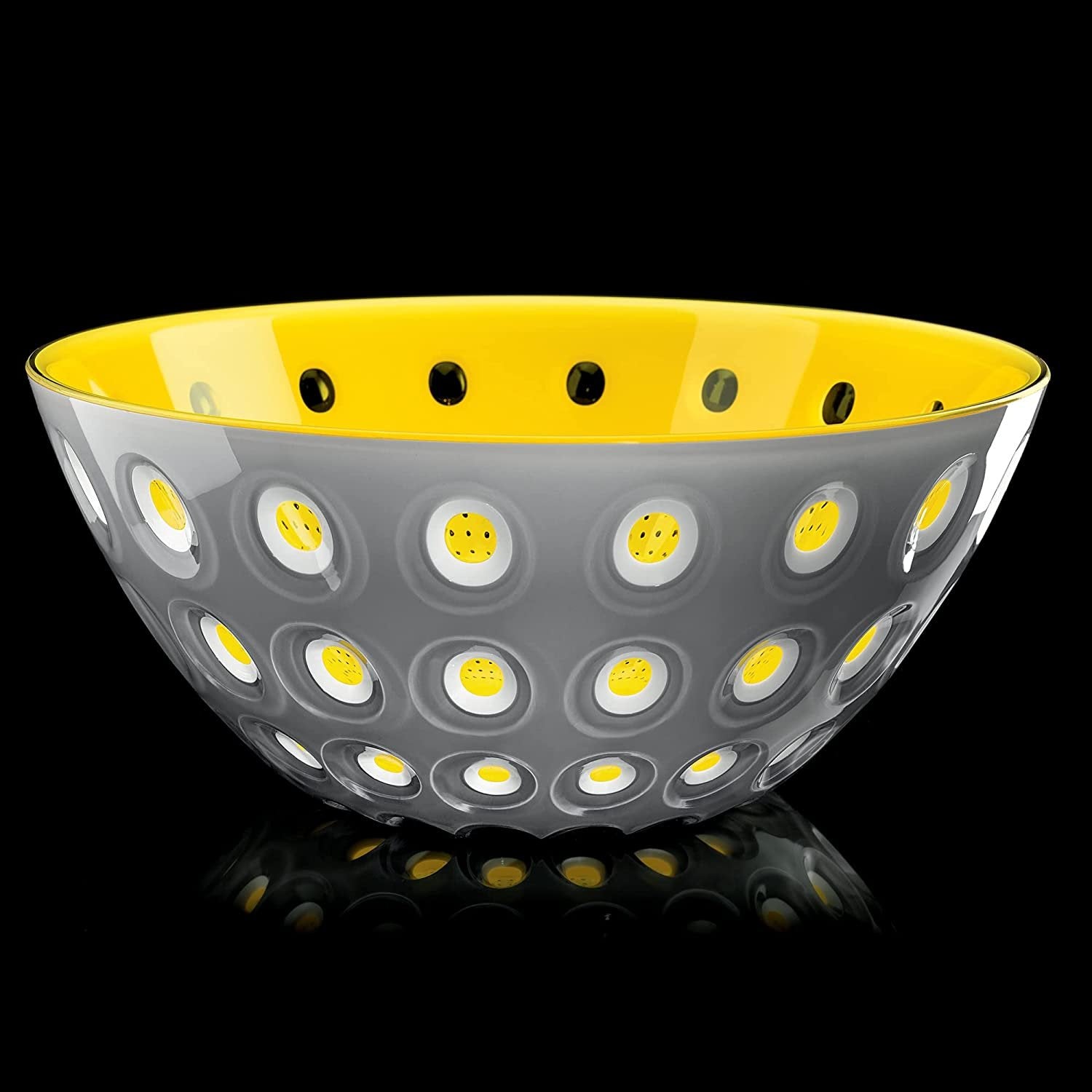 Le Murrine Large Serving Bowl |  Grey & Yellow | 9.8"