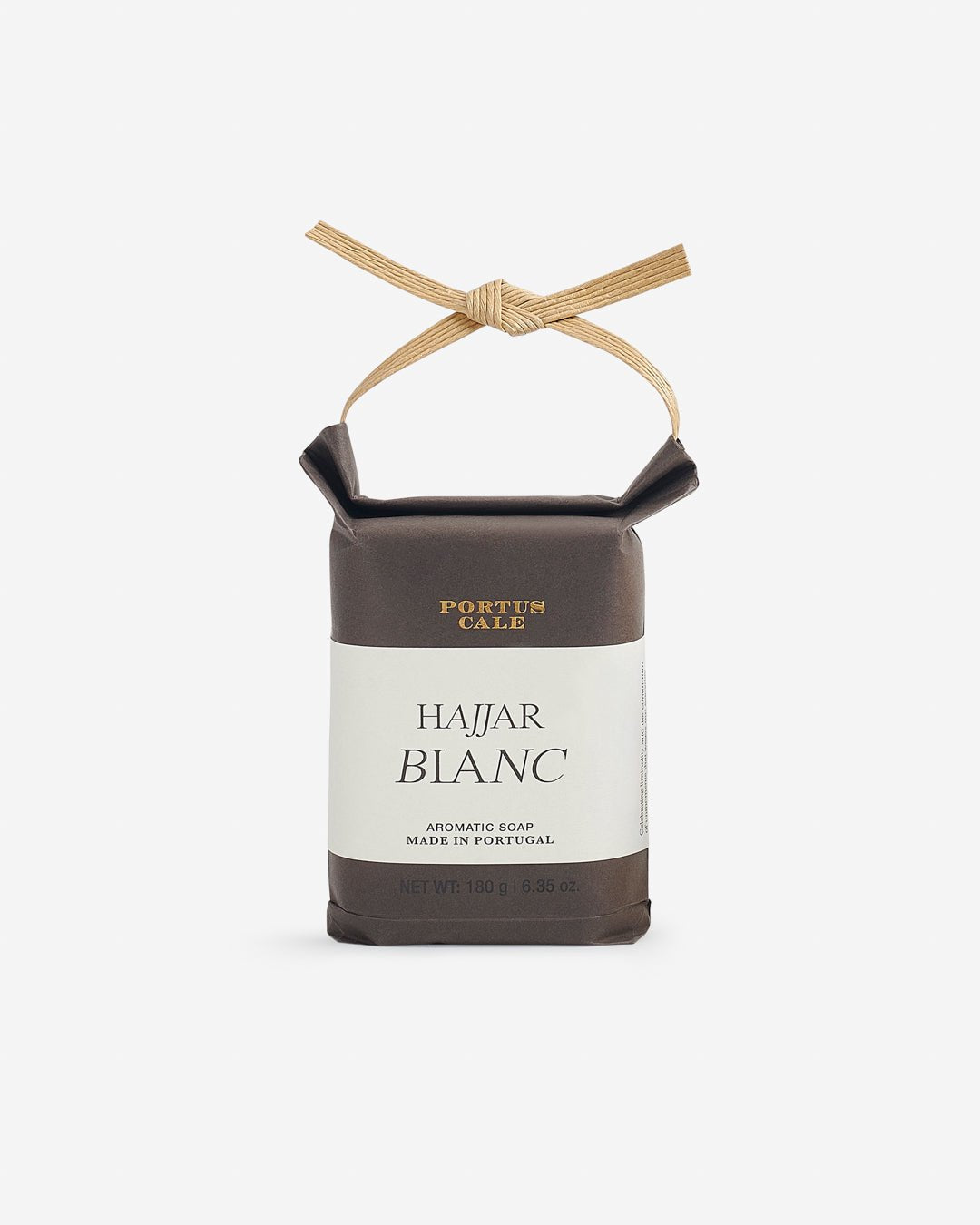 Portus Cale Hajjar Blanc, 180g Soap Woody and Oriental Fragrance Luxury Paper-Wrapped from Portugal