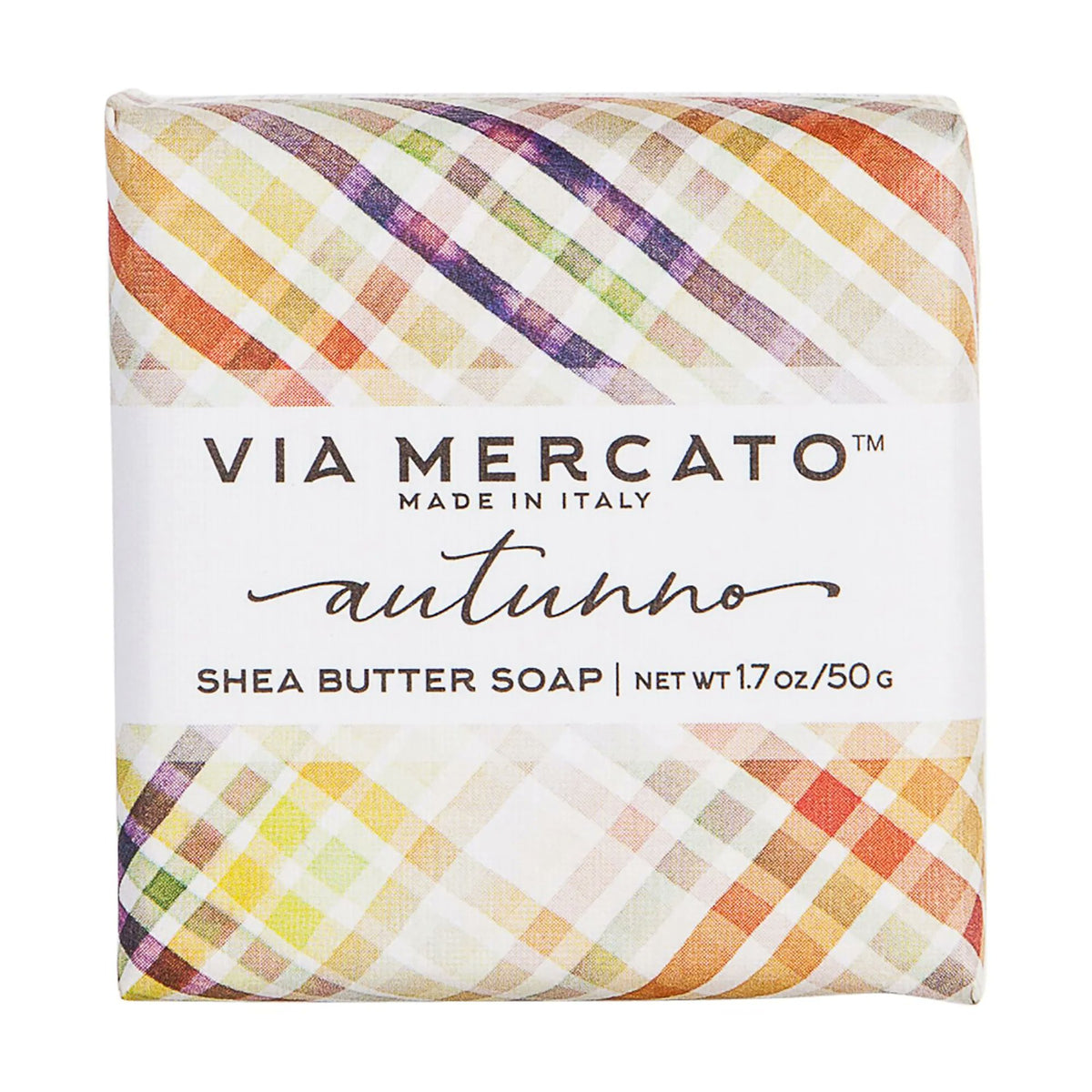Via Mercato Autumn Soap Gift Set of 4 | Pumpkin, Cider, Caramel & Leaves