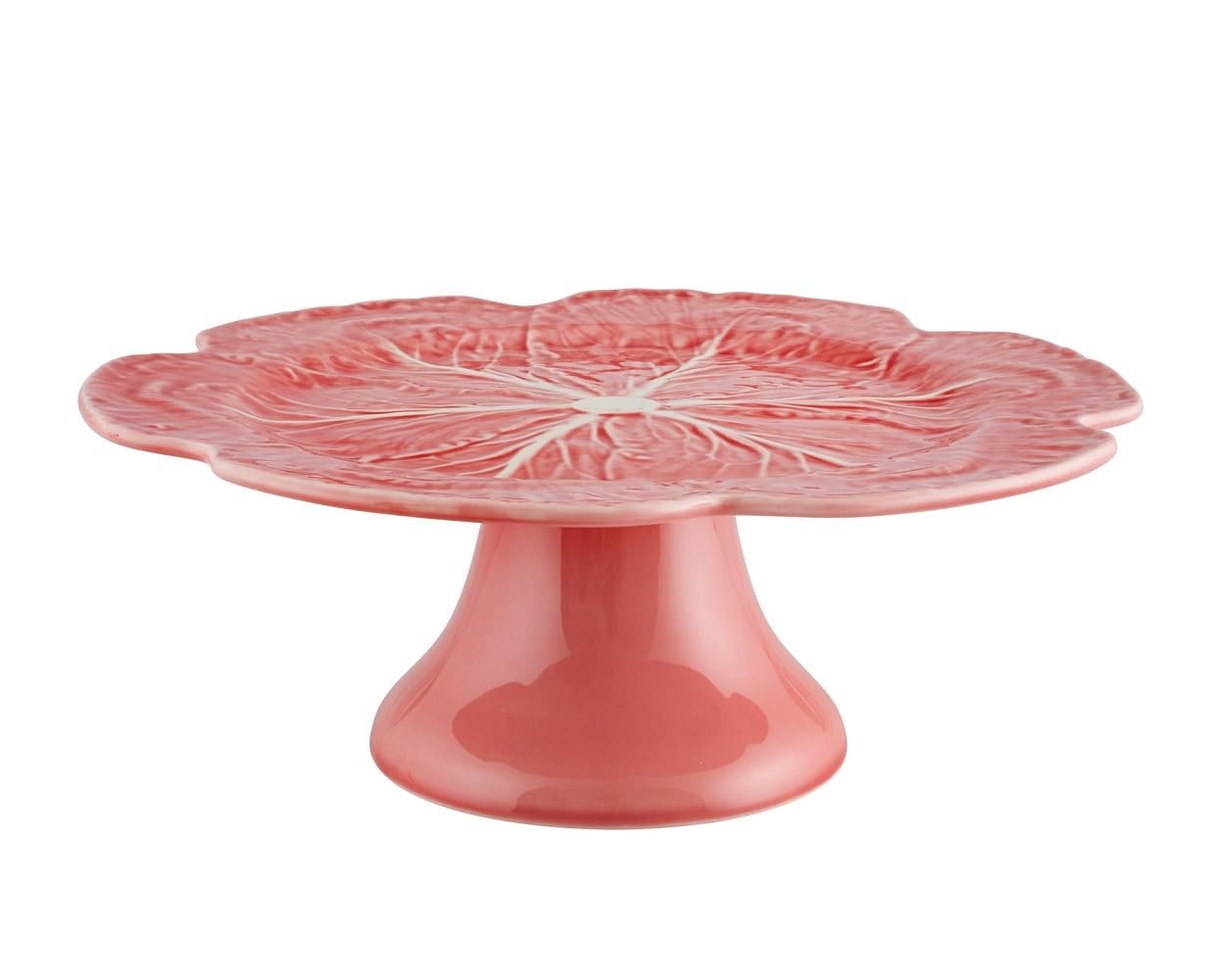 Bordallo Pinheiro Pink Cabbage Pink Cake Stand 