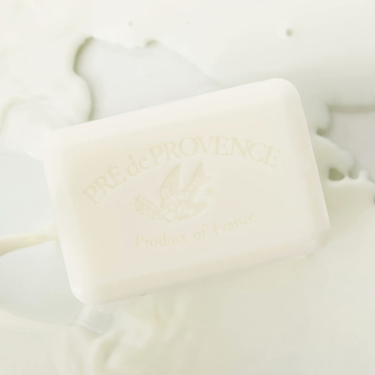 Pre de Provence Milk Soap close-up, shea butter enriched lather