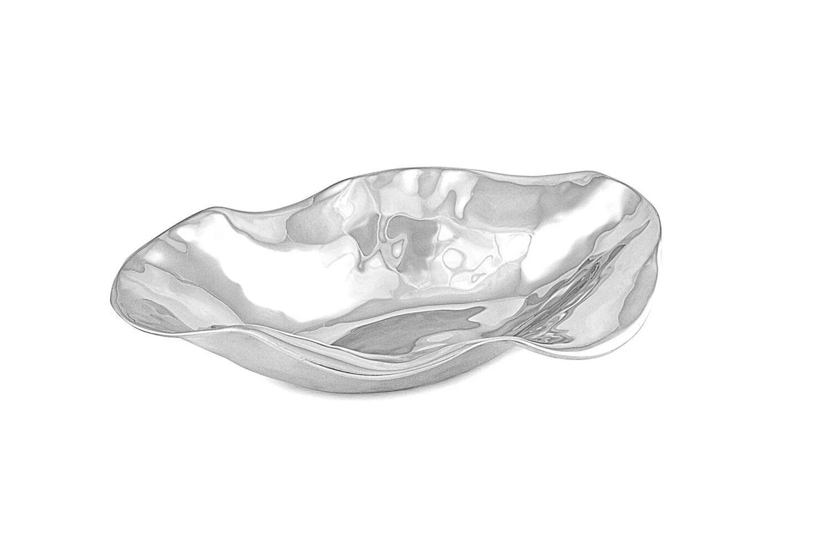 Beatriz Ball VENTO Medium Oval Bowl Aluminum Alloy Oven Freezer Safe Silver