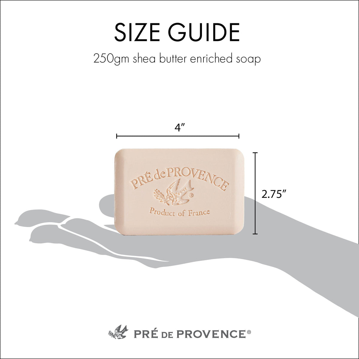 Pre de Provence Sage Soap Bar 250g Pack of 3 Quad-Milled Shea Butter