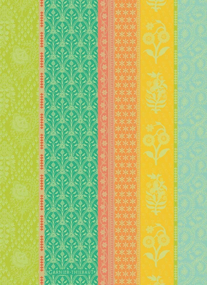 Garnier-Thiebaut Kitchen Towel, Mille Saris, Kerala, French Jacquard Kitchen/Tea Towel