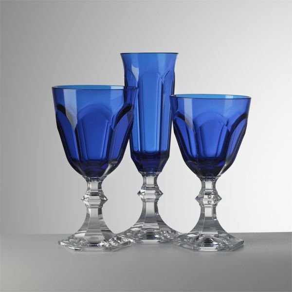 Dolce Vita Blue Acrylic Water Glasses by Mario Luca Giusti (6-Piece Set)