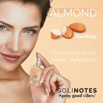 SOLINOTES Almond Perfume for Women - Eau De Parfum | Delicate Floral and Soothing Scent - Made in France - Vegan - 0.5 fl.oz