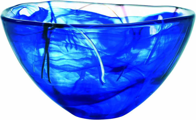 Kosta Boda Contrast Bowl, Blue, Medium