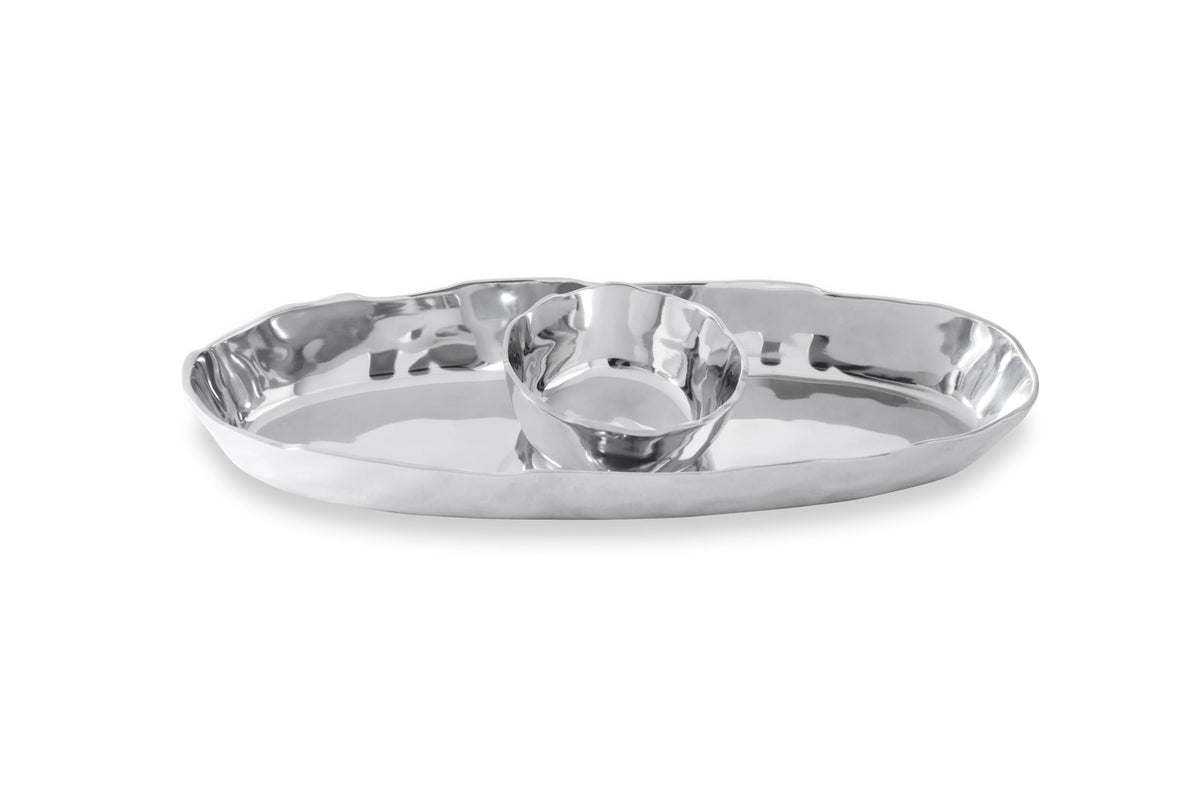SOHO Brooklyn Deep Oval Chip & Dip Platter