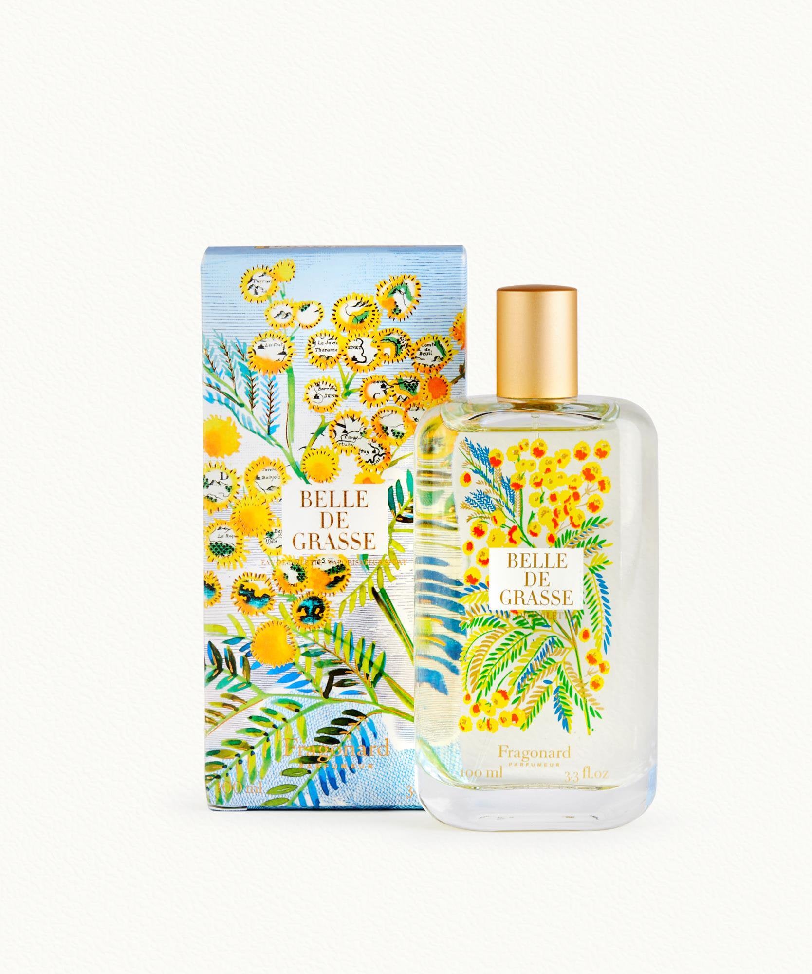 Fragonard Belle de Grasse Eau de Toilette 100ml bottle on white background