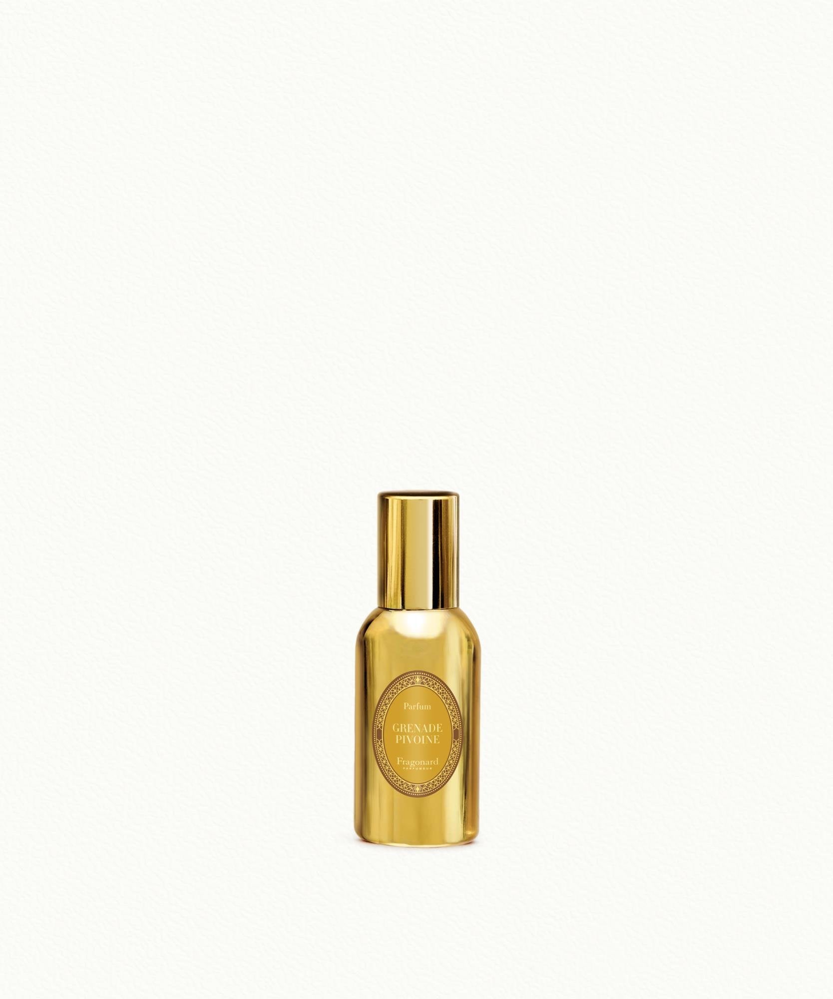 Fragonard Grenade Pivoine (Pomegranate - Peony) Eau de Parfum in Gold Bottle French Design
