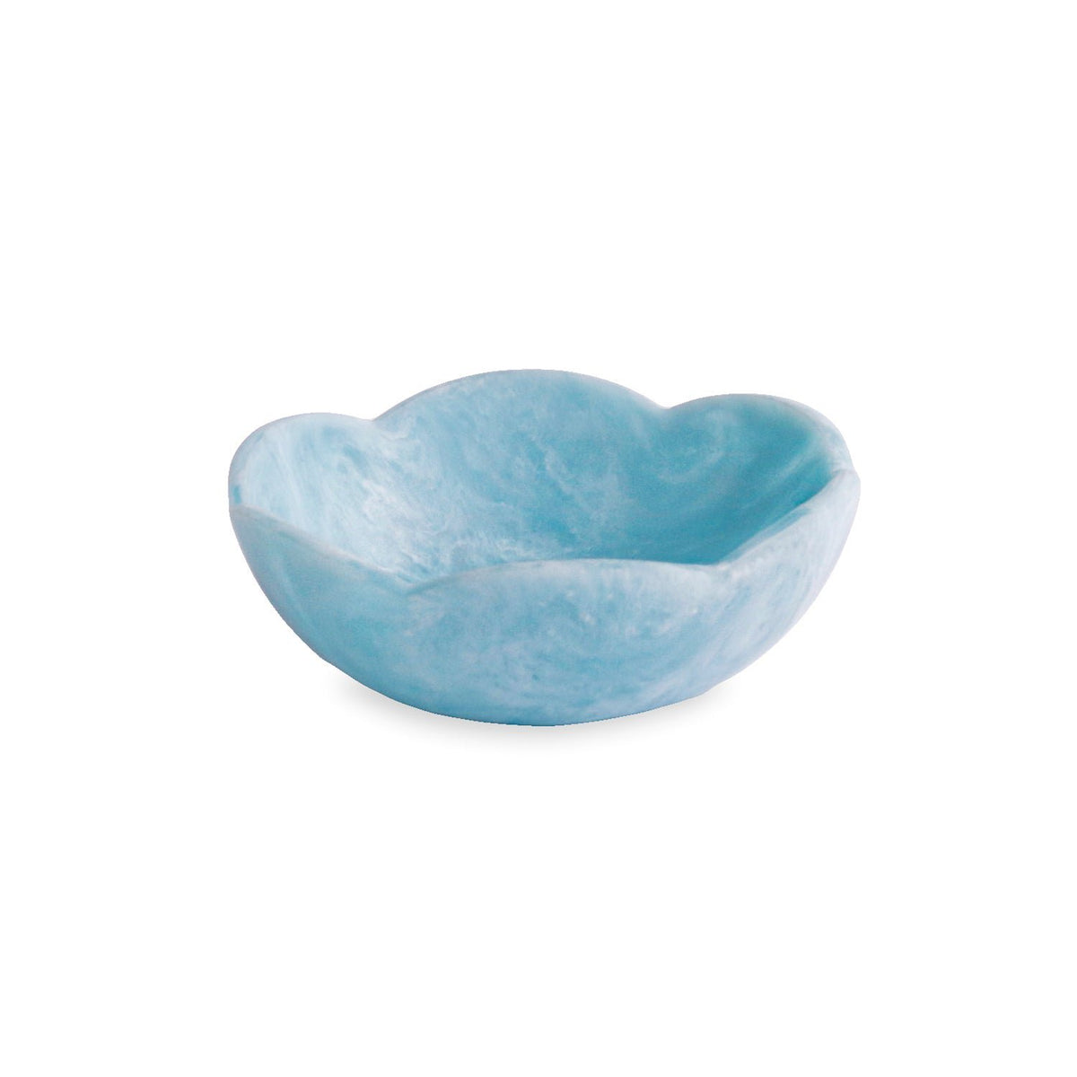 Beatriz Ball RESIN Amelia Mini Bowl 6" Aqua - Handcrafted BPA-Free Artisan Resin